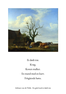 Adriaen van de Velde - En gård med et dødt træ